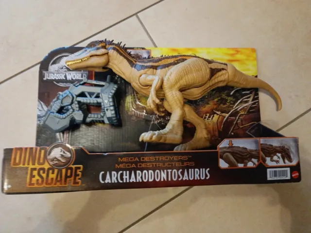 Jurassic World Dinosaurier Dino Escape Carcharodontosaurus HBX39 Mega Zerstörer