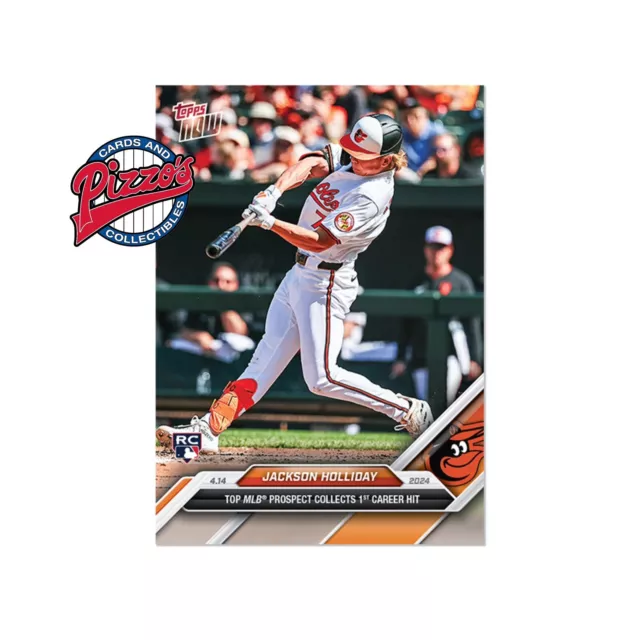 Jackson Holliday RC 1st Hit 2024 MLB TOPPS NOW Card 75 Presale