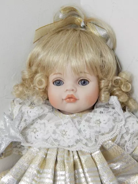 Pauline Bjonness-Jacobsen ANGELICA 12" Porcelain Angel Baby Doll, TLC Broken Leg