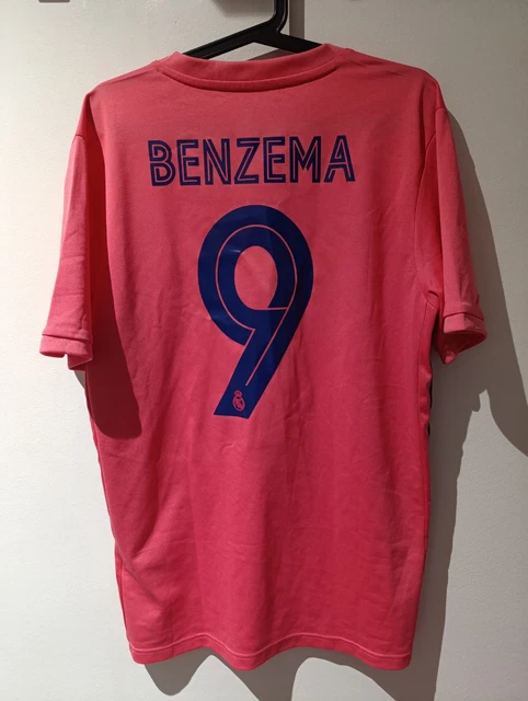 Men's adidas Karim Benzema White Real Madrid 2020/21 Home Replica Long Sleeve Je