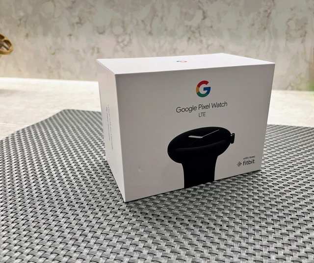 [New] Google Pixel LTE Watch 41mm Black Stainless Steel Case / Black Band