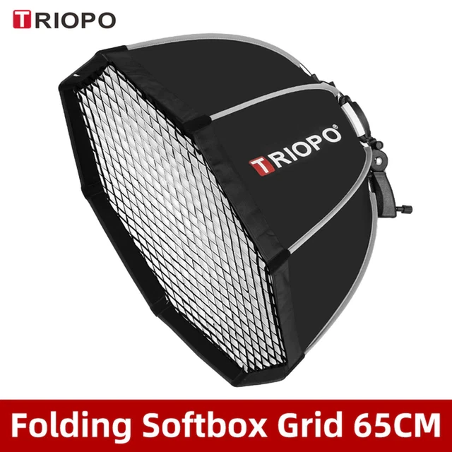 TRIOPO 55Cm 65Cm 90Cm 120Cm Foldable Octagon Softbox Bracket Mount