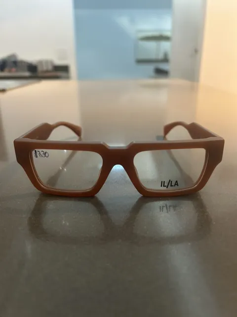 IL/LA Italy ANTONIO C20M 52-19 Dark Brown Plastic Full Rim Eyeglasses Frame VR65