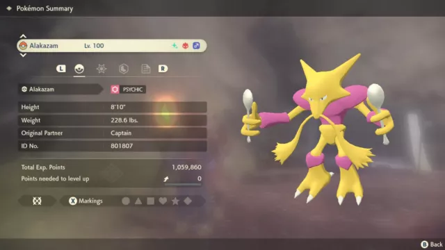 Shiny Alakazam alpha best Stats // Pokemon Legends: Arceus 