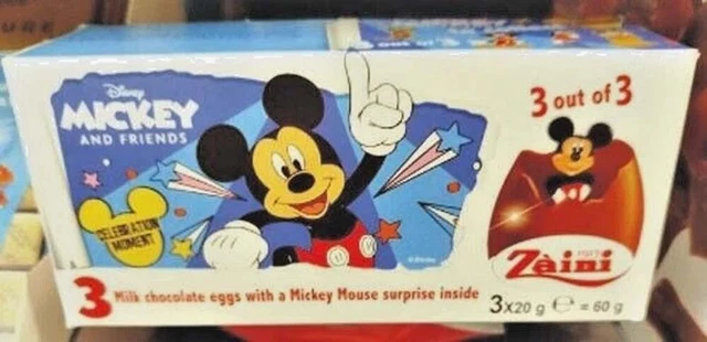 Mickey Mouse Christmas Chocolate Eggs ZAINI DISNEY MICKEY