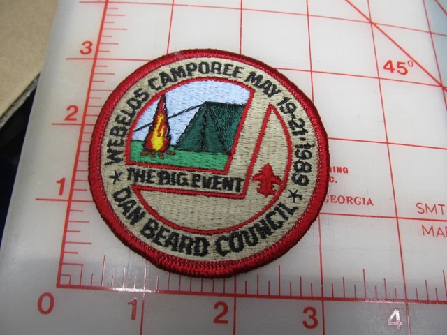 Dan Beard Council collectible 1989 Webelos Camporee patch (b46)