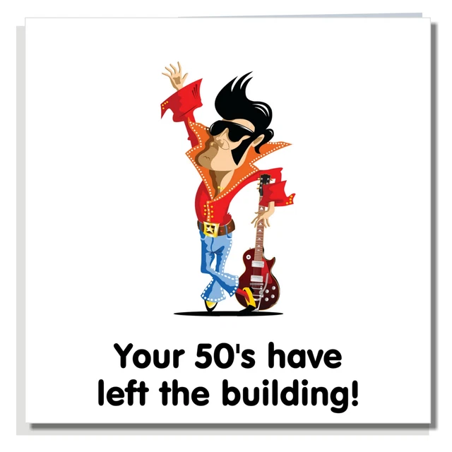 Elvis 80th Birthday Card Personalised - Funny Rude Adult Joke for Men