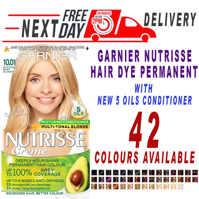 GARNIER NUTRISSE BLONDE Hair Dye Permanent with NEW 5 Oils Conditioner