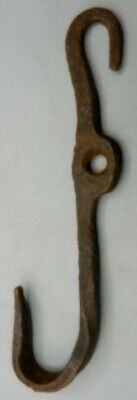 Antique 18th C Wrought Iron Fireplace Hook - Off Chain or Trammel Central Maine