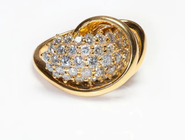 Jose Hess Spiral Gold Diamond Ring