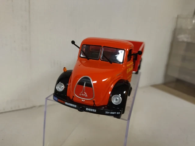 Camion MAGIRUS DEUTZ MERKUR Benne Plateau 1/43 IXO - Année 1955, Occasion Très Bon état