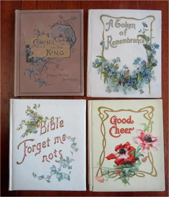 Souvenir Greeting Books c. 1910's Lot x 4 lovely colorful keepsakes