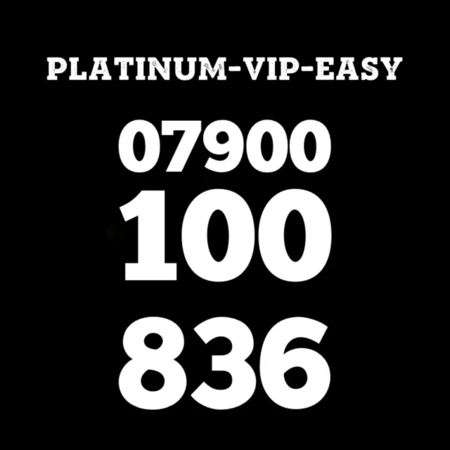 ⭐ Gold Easy Vip Memorable Mobile Phone Number Diamond Platinum Sim Card 900 100