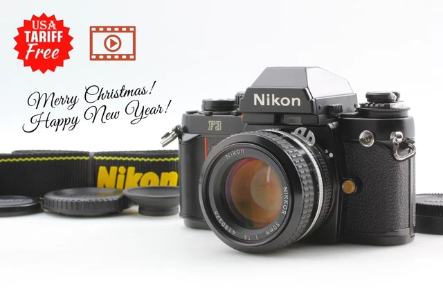 NEAR MINT] NIKON F3 Eye Level SLR 35mm Film Camera Ai 50mm f1.4