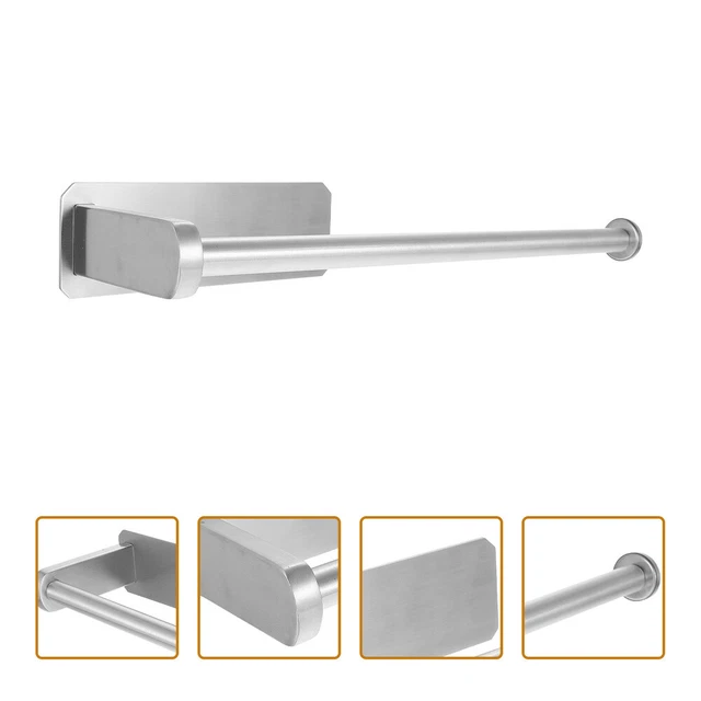 Bath Robe Wall Hooks Nail-free Roll Paper Holder Wall Hanging Hooks Bracket