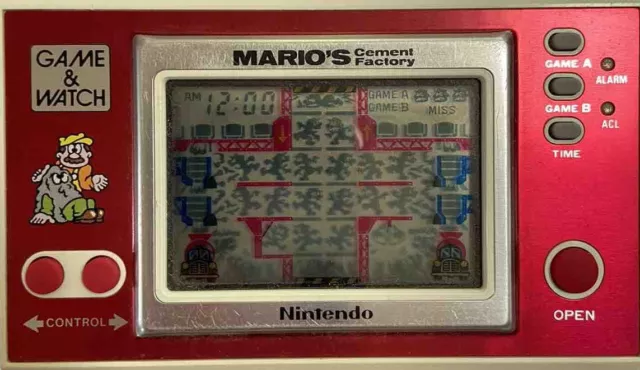 Nintendo Game & Watch Mario’s Cement Factory - Working With Minor Bleeding