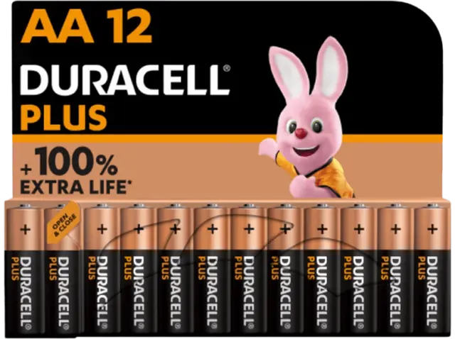 Pilas AA - Duracell PLUS MX1500 AA LR06 / LR6, Pilas alcalinas 1.5 V,  Paquete 1