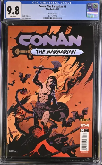 Conan The Barbarian  #1 Titan Comics 2023 Mike Mignola Variant Cgc 9.8