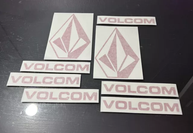 8 Volcom Red Snowboarding Stickers Skateboarding Decal Stickers  Clothing Skate