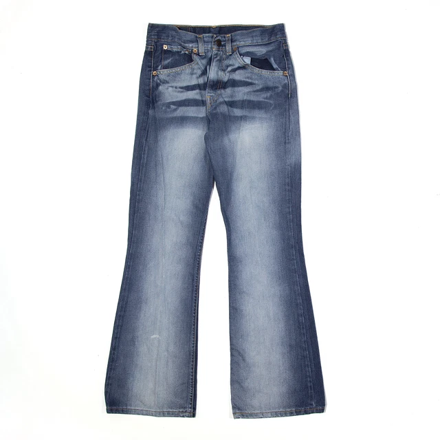Jeans LEVI'S 525 04 blu denim regolari con bootcut pietra lavaggio W28 L30