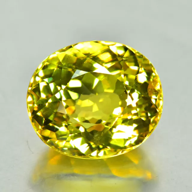 8.66Ct Oval Cut _ Supreme Quality Untreated Golden Yellow Apatite