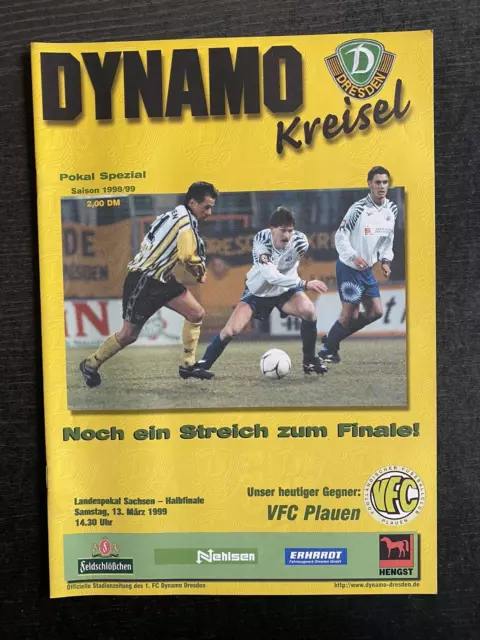 Landespokal Sachsen 98/99 1. FC Dynamo Dresden - VFC Plauen, 13.03.1999