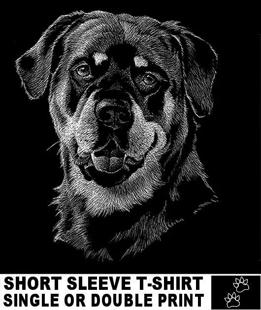 Beauitful Rottweiler Dog Custom Show Art Dog T-shirt AB740