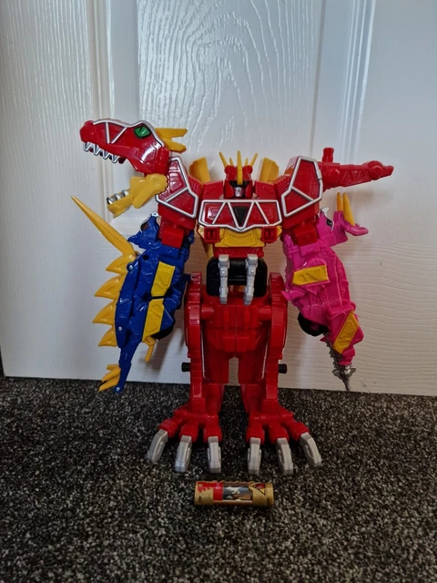POWER RANGERS DINO Charge Megazord Red Deluxe T-Rex And Black Ptera