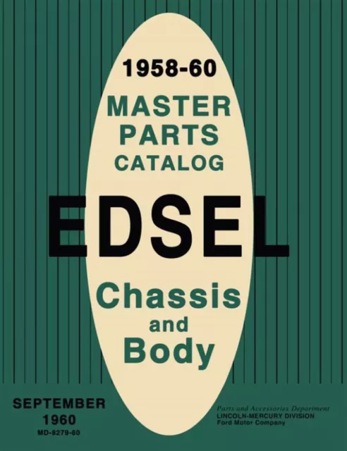 1958-1960 Edsel Master Parts Catalog