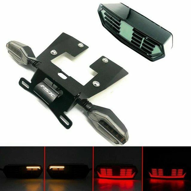 LED LICENSE PLATE Holder Tail Light Turn Signal For HONDA MSX125 Grom