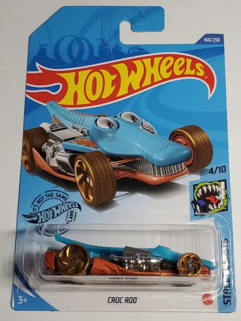 Hot Wheels Street Beasts Croc Rod, 160/250 Blue
