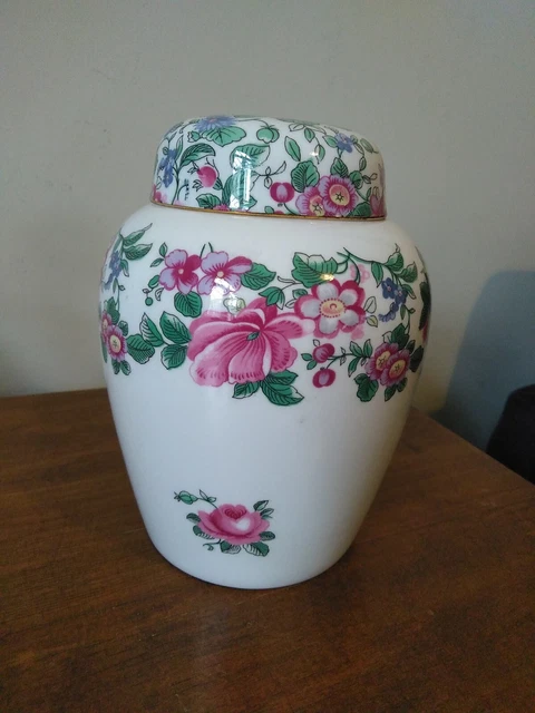 Crown Staffordshire Thousand Flowers? Small Ginger Jar Urn Collectable Ornament