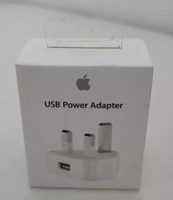 Genuine Apple A1399 UK USB Wall Charger Plug Adapter For iPod iPhone iPad White