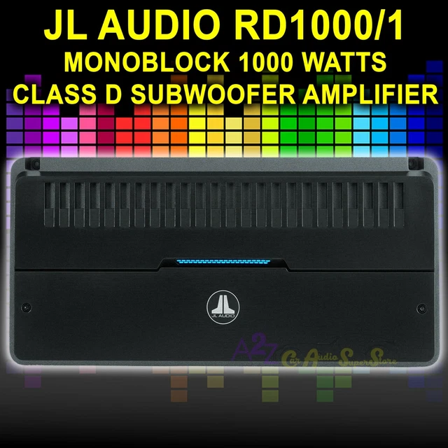 JL AUDIO RD1000/1 Class D Monoblock Subwoofer Amplifier, 1000 Watts