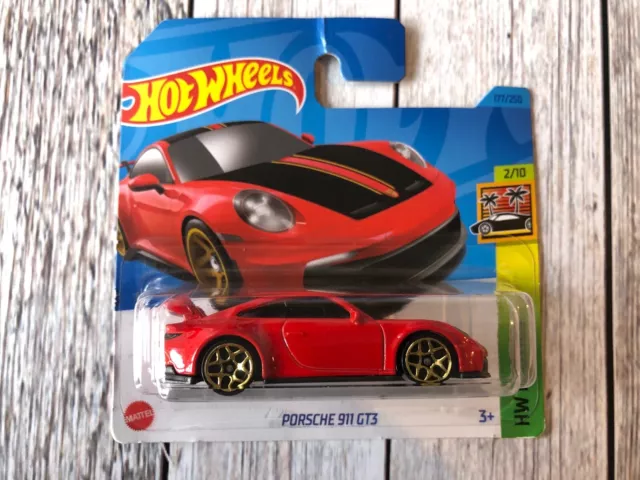 Hot Wheels Porsche 911 GT3 Red Short Card 2023 HKH97 Hotwheels Mattel NEW