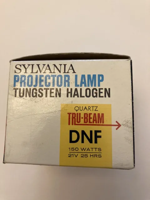 Sylvania DNF Tungsten Halogen Projector Lamp Tru-Beam Quartz 150W 21V 25 Hours