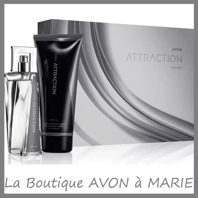 COFFRET ATTRACTION Eau de toilette + Gel douche Homme AVON