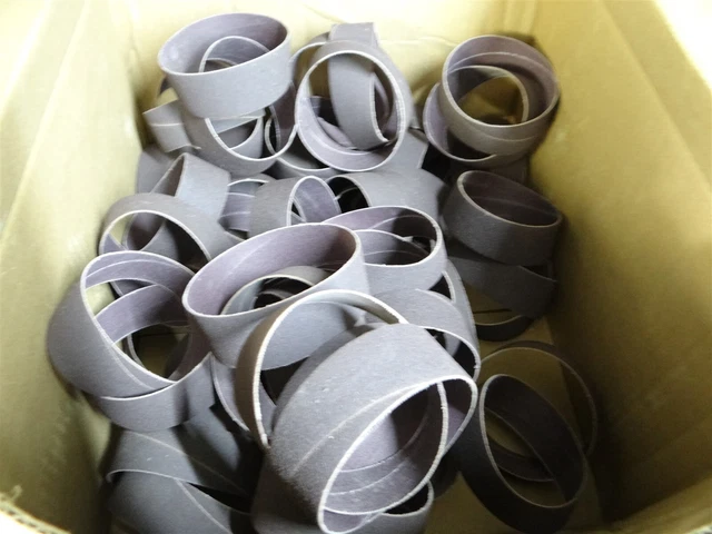 Box Of 55 New! Usa Abrasive Spiral No-Lap Bands 4" X 1-1/2" 80 Grit