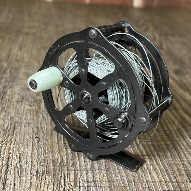 1920S USA MADE Skeleton Fly Fishing Reel Black Metal White Handle VTG Winchester $25.00 - PicClick 1920S USA MADE Skeleton Fly Fishing Reel Black Metal White Handle VTG Winchester $25.00 - PicClick