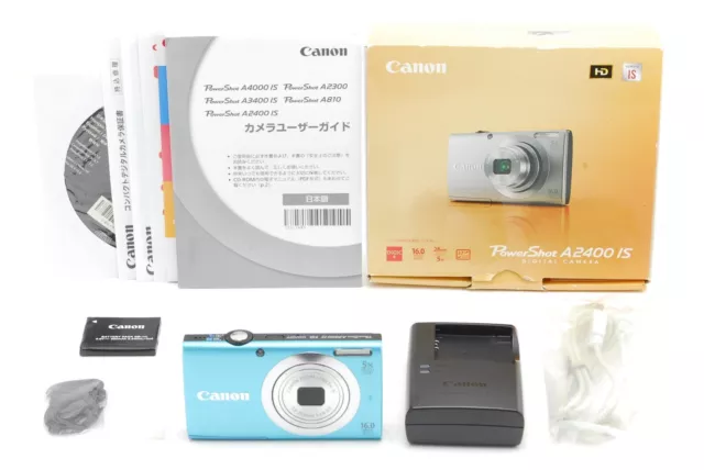 [Top MINT in Box ] Canon PowerShot A2400 IS 16.0MP Digital Camera From JAPAN