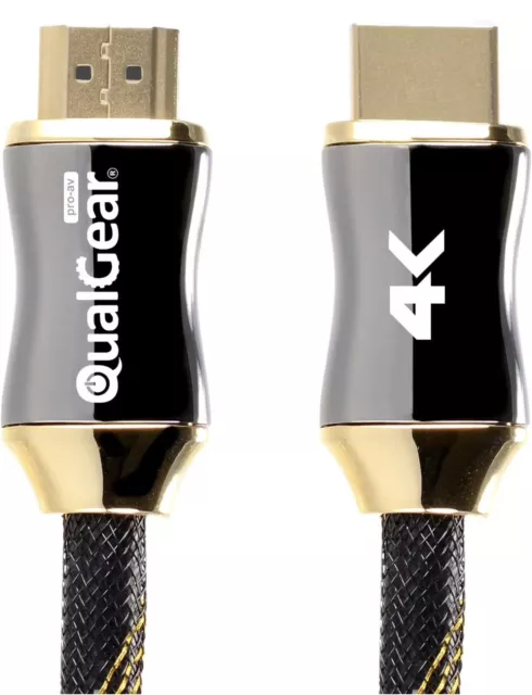 QualGear 6 Feet HDMI Premium Certified 2.0 cable with 24K Gold Plated Contacts,