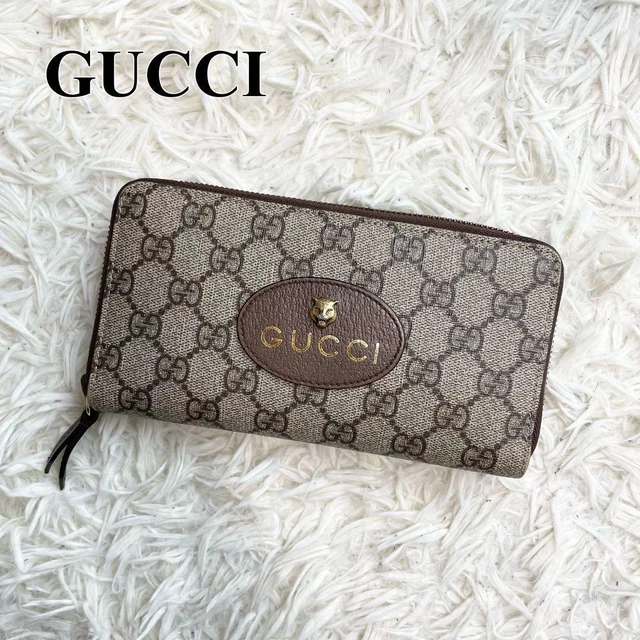 In Force Gucci Long Wallet Gg Supreme Tiger Neo Vintage