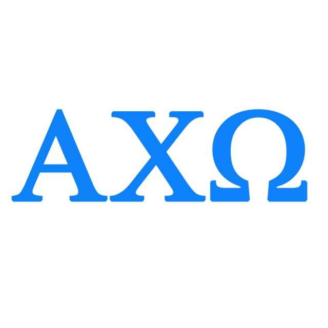 2 Pack - ALPHA CHI OMEGA - Official Licensed (6" COOL BLUE) Vinyl Decal Sticker