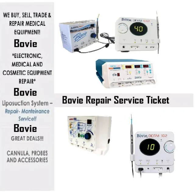 Bovie ESU  Repair Service Ticket