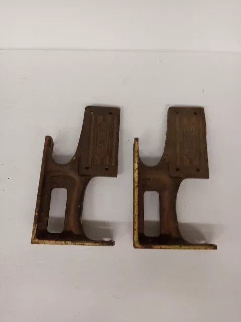 Vintage Yale Door Closer Brackets Cast Iron Yale 74 Industrial Pair