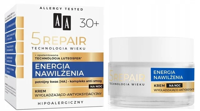 AA GläTTUNGSCREME MIT HYALURONSÄURE 30+ NACHTCREME 50 ml 5R Regeneration