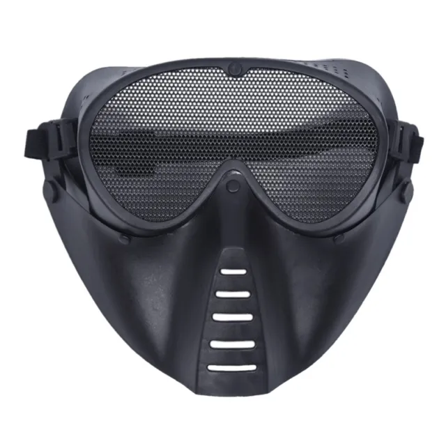 Masque respiratoire tactique de protection Masque à gaz complet pour l' airsoft militaire Tir Équitation de chasse