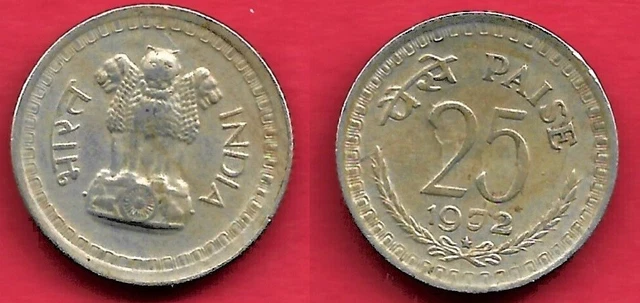 Inde . 25 Paise 1972