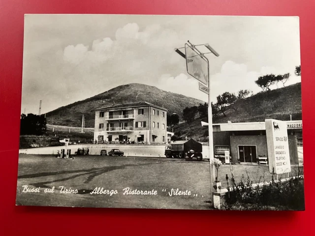 Cartolina Bussi Sul Tirino Abruzzo Pescaraalbergo Silente Distributore Benzina