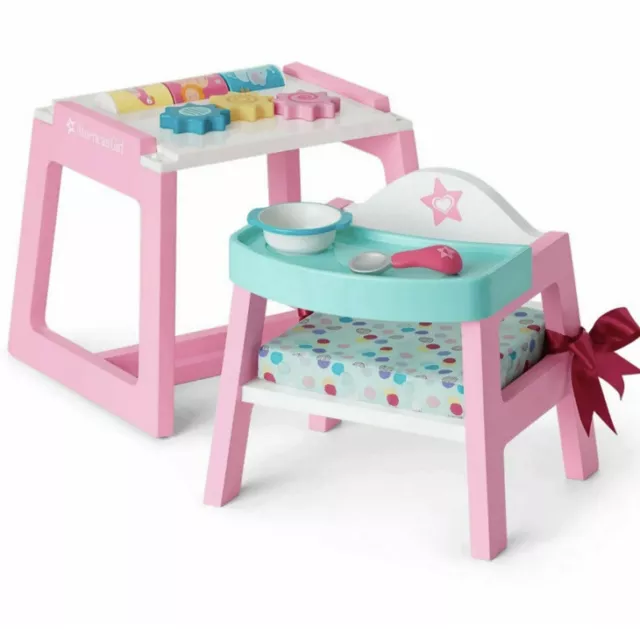 American Girl Bitty Baby Convertible High Chair and Play Table Retired